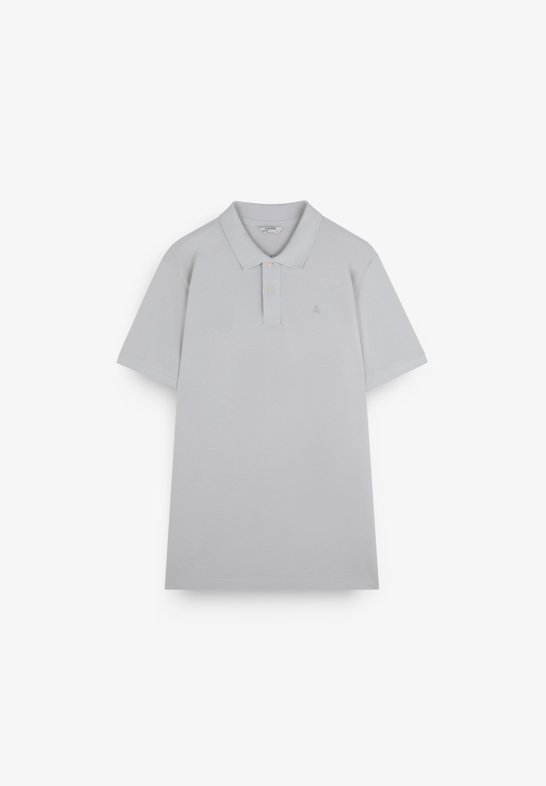 BASIC POLO SHIRT WITH SKULL DETAIL