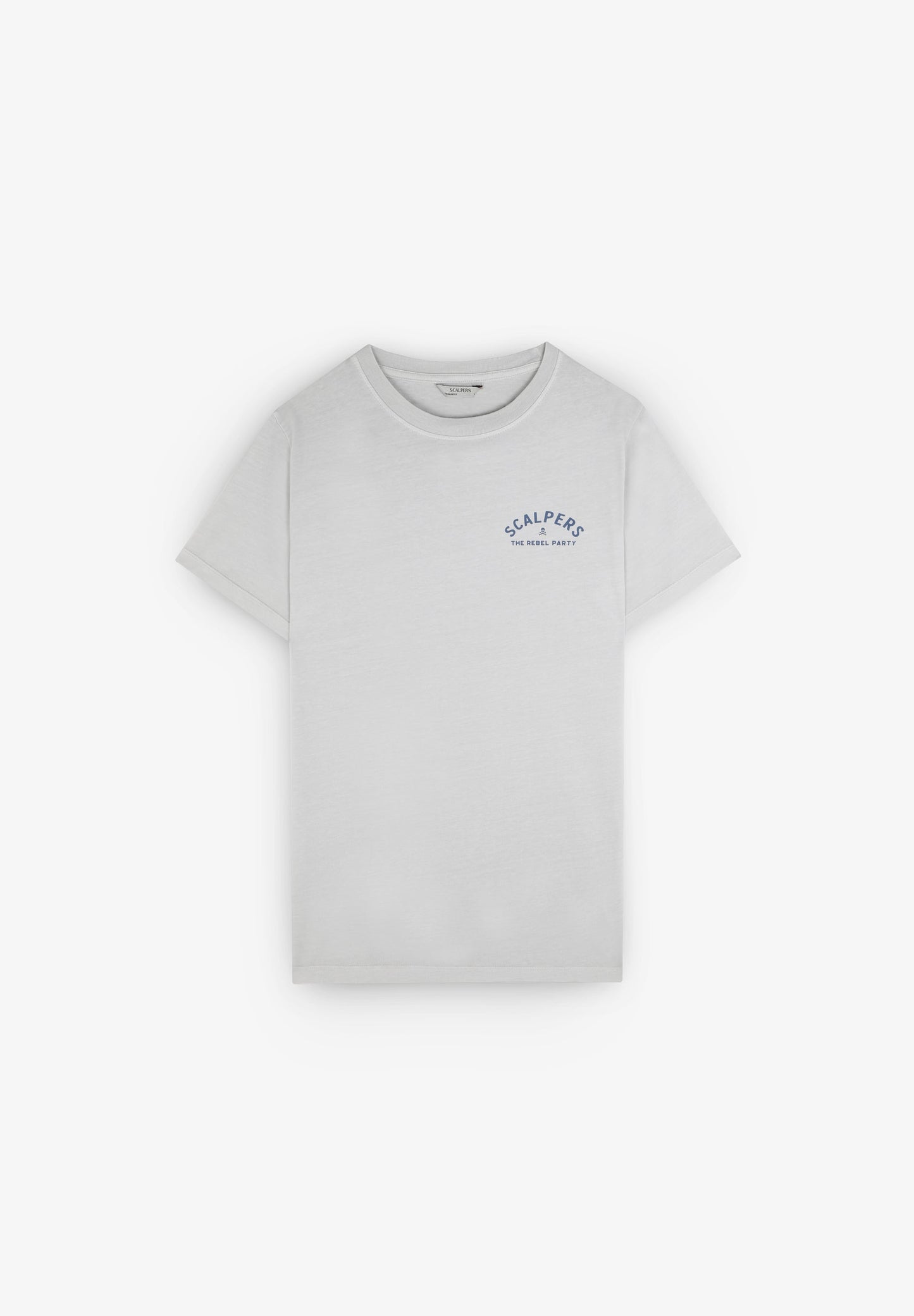 FADED T-SHIRT WITH TEXT PRINT