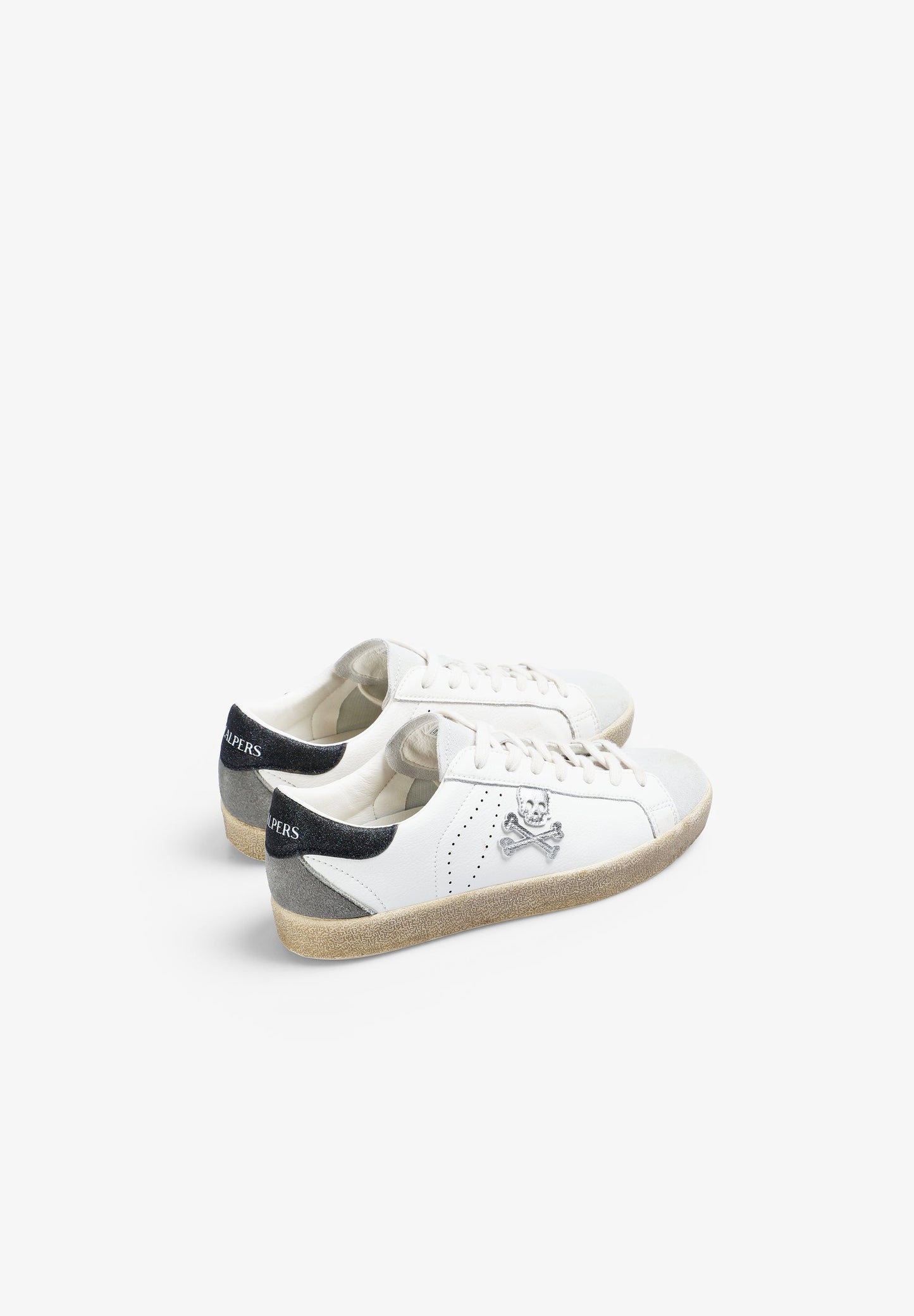 LOW-TOP GLITTER SKULL SNEAKERS