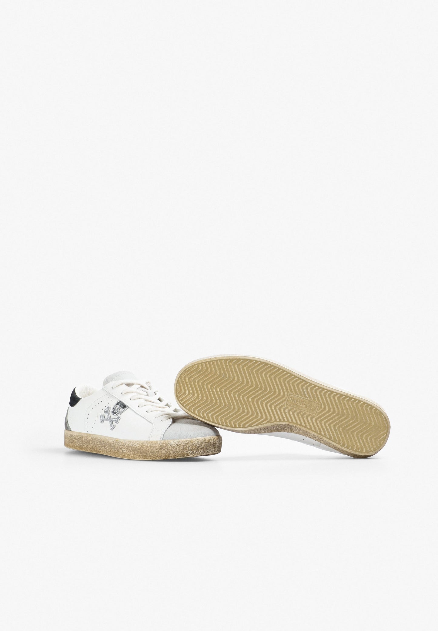 LOW-TOP GLITTER SKULL SNEAKERS