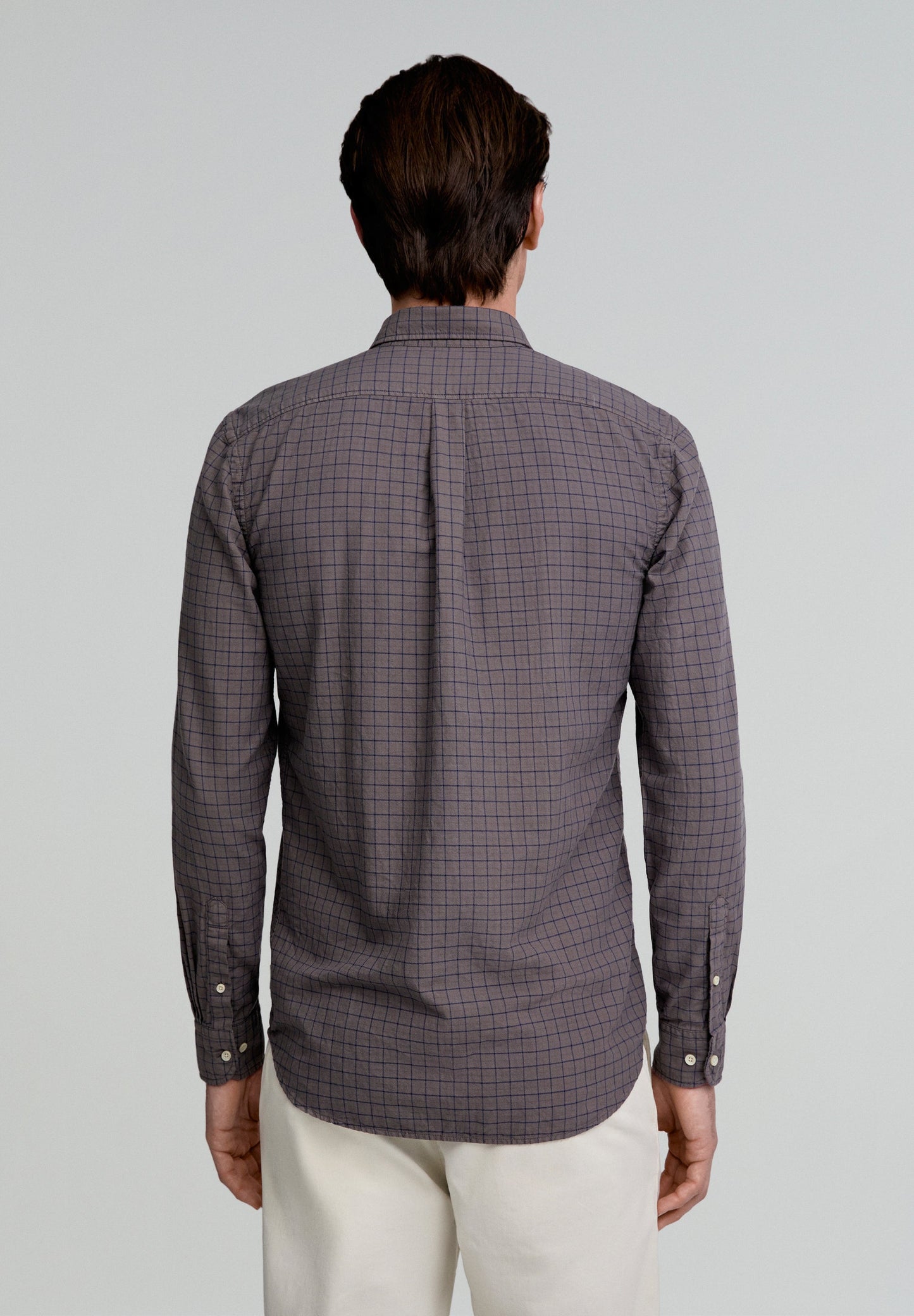 CHECKED SHIRT WITH CONTRAST SKULL