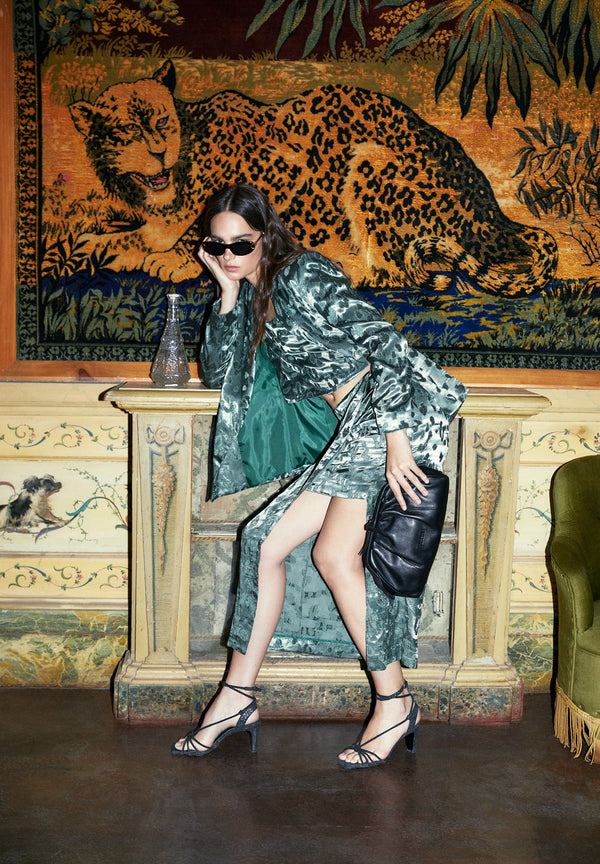CAMOU VELVET BLAZER
