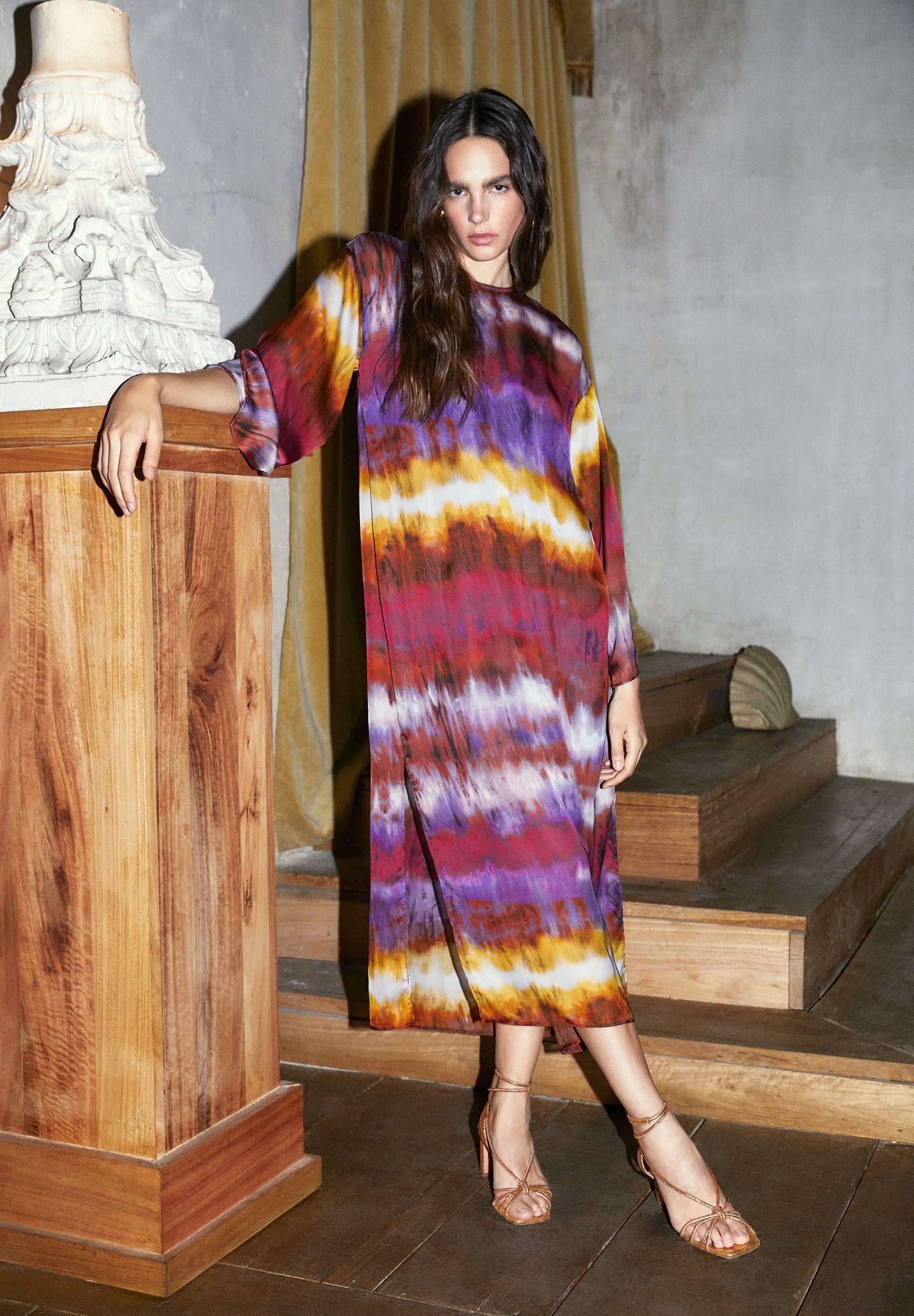 TIE-DYE TUNIC DRESS