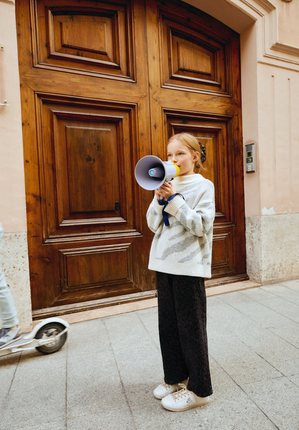 ANIMAL PRINT CULOTTES JEANS