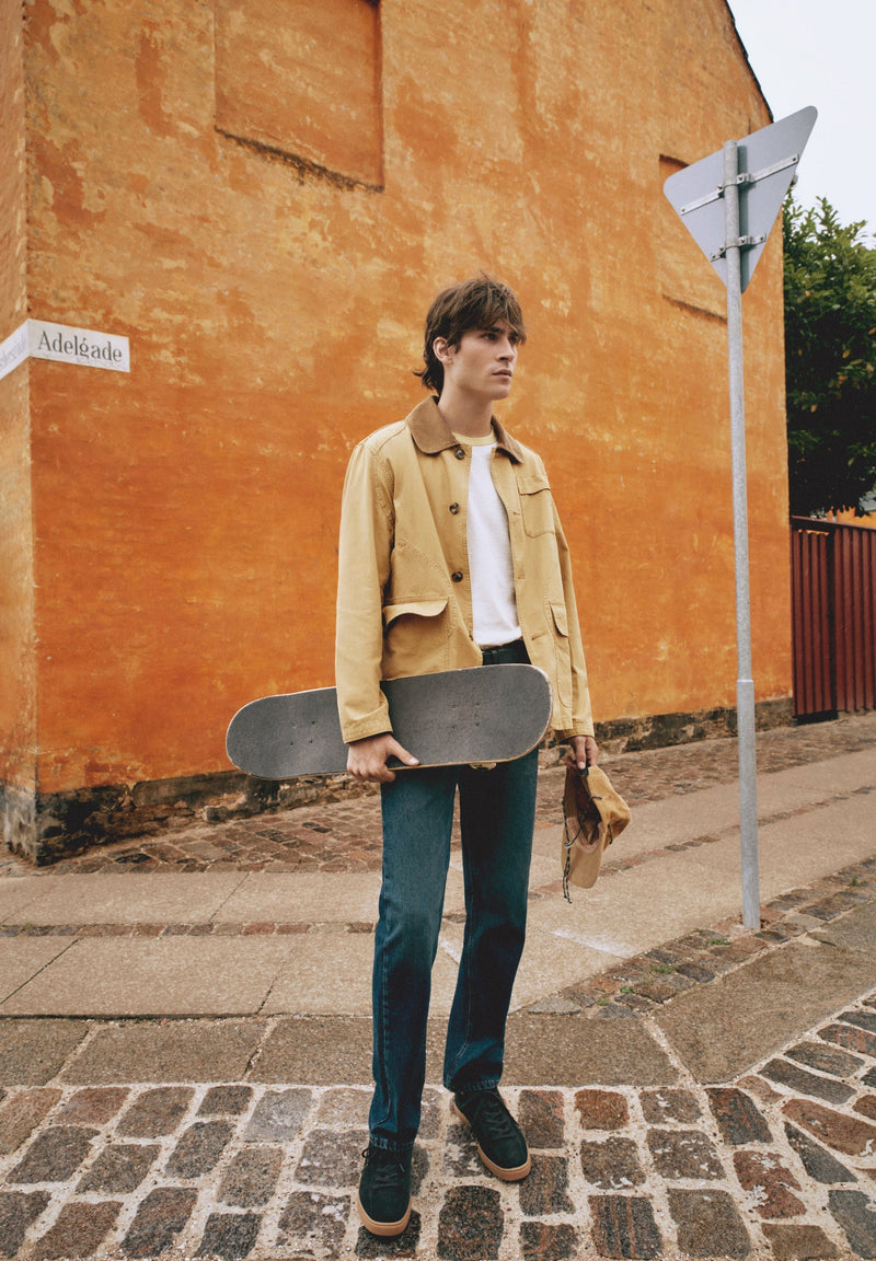 PREMIUM CONTRAST JACKET WITH CORDUROY COLLAR