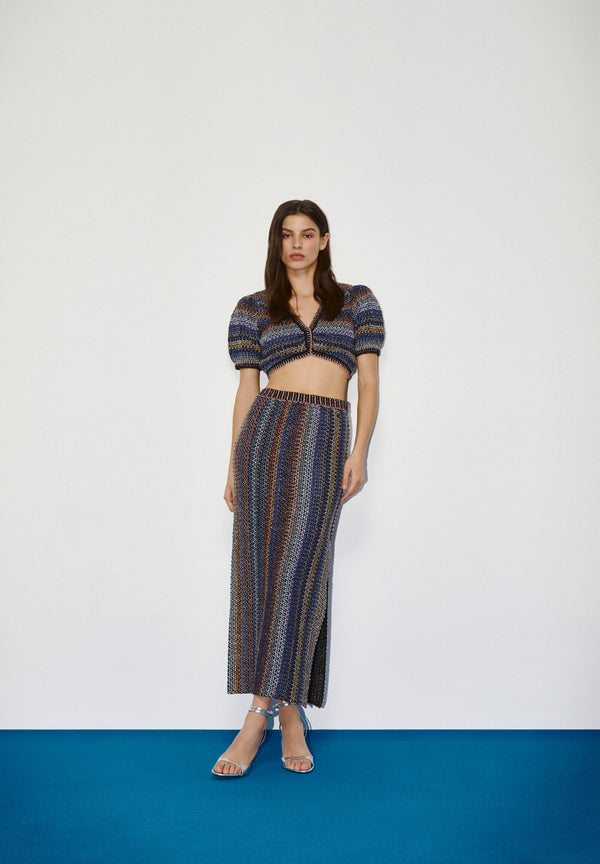 LUREX CROCHET TOP