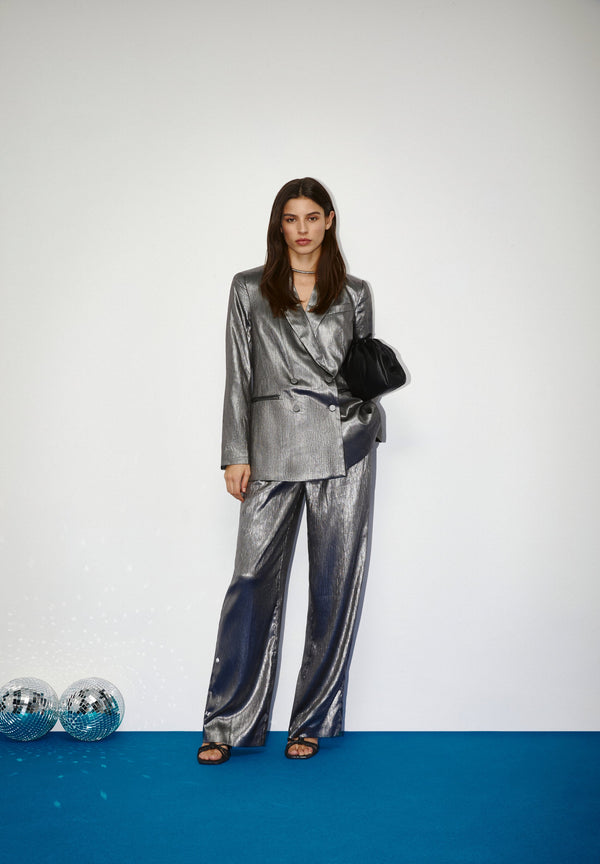 SATIN PALAZZO TROUSERS