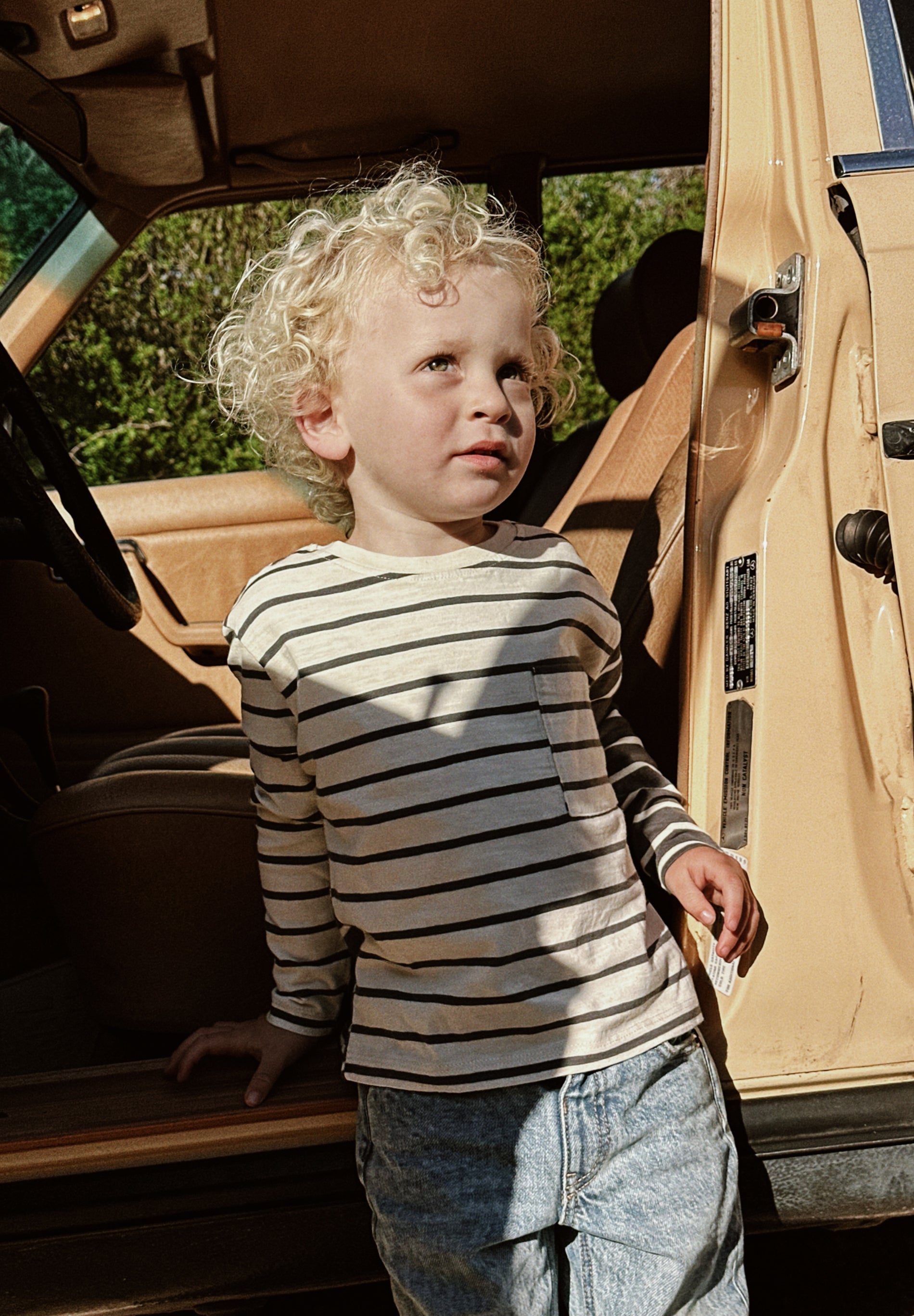 STRIPED T-SHIRT WITH CONTRAST POCKET