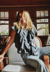 FLUID DENIM SHIRT WITH RUFFLES