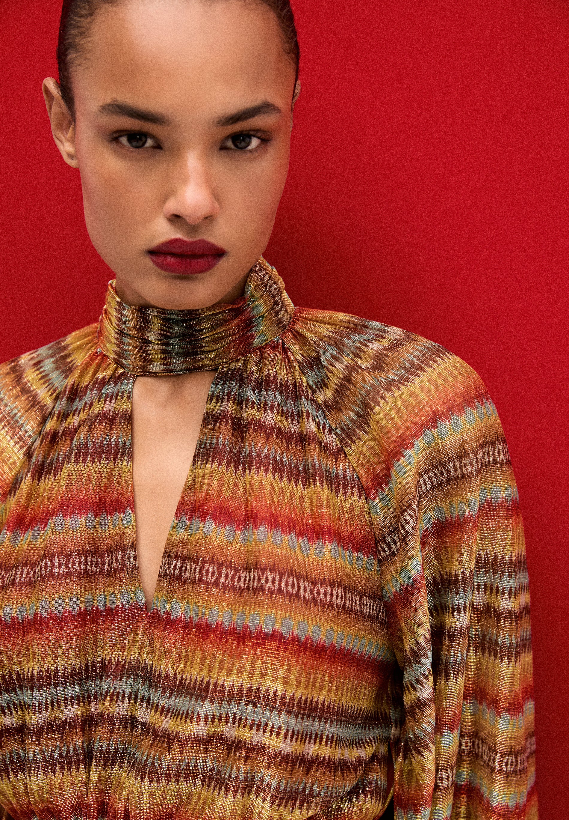 ETHNIC LUREX DRESS